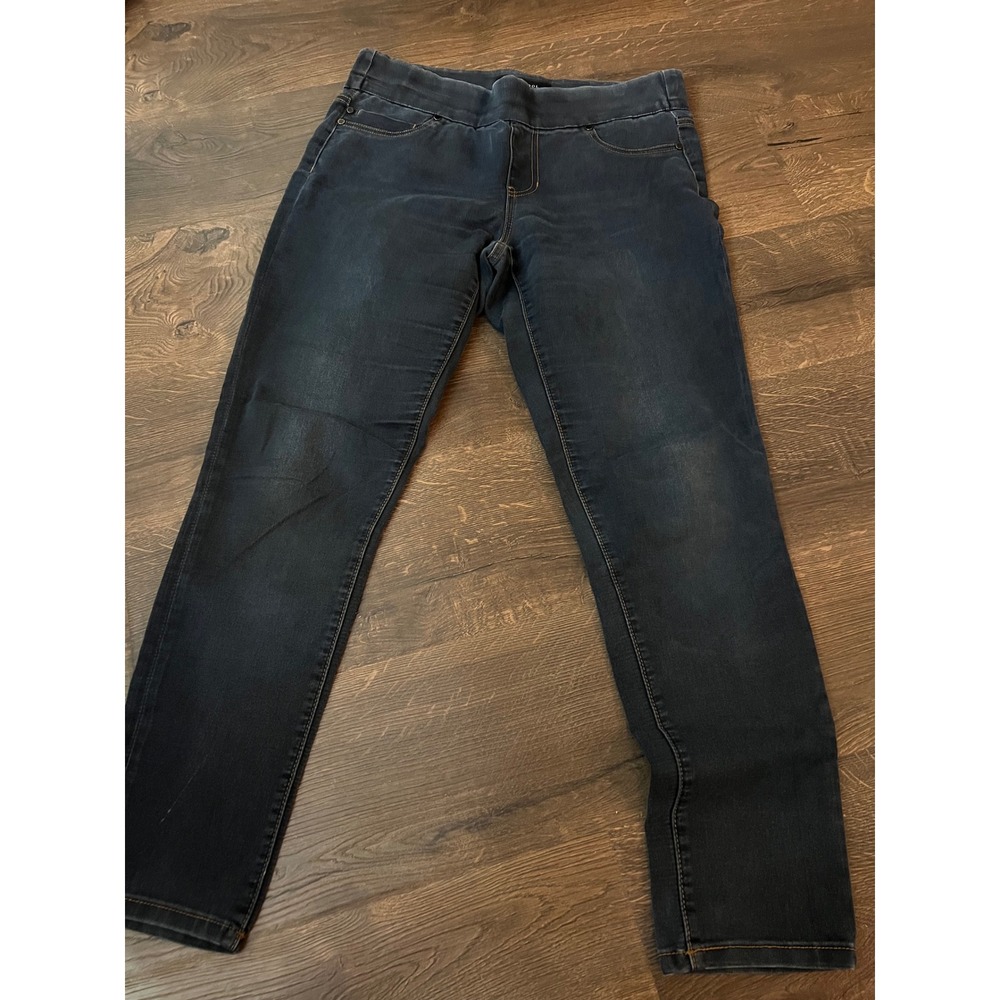 Liverpool Pull-On Jeggings Dark Wash Denim Comfort Stretch Size 12/31